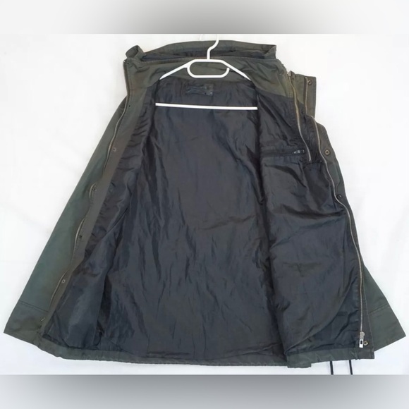 Army of Me Gray Waxed Cotton Military Style Parka Jacket Men's M - Picture 2 of 13